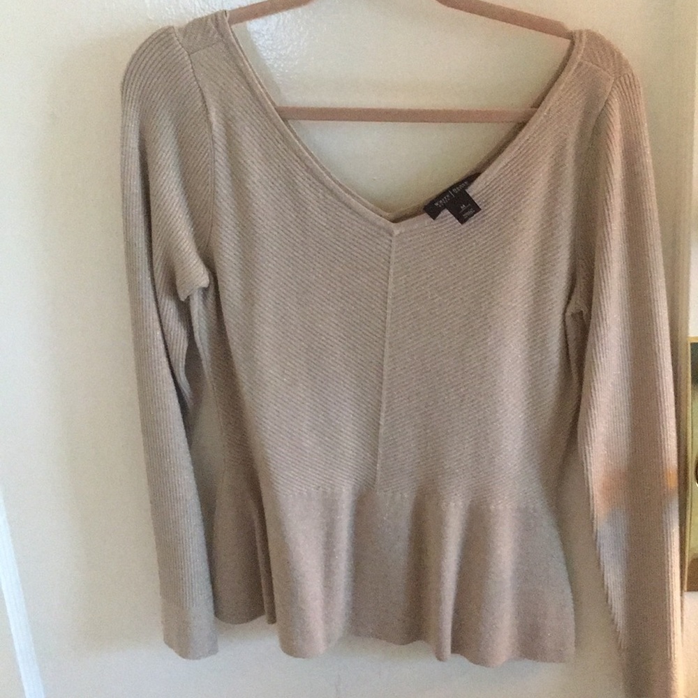 Shimmer peplum top